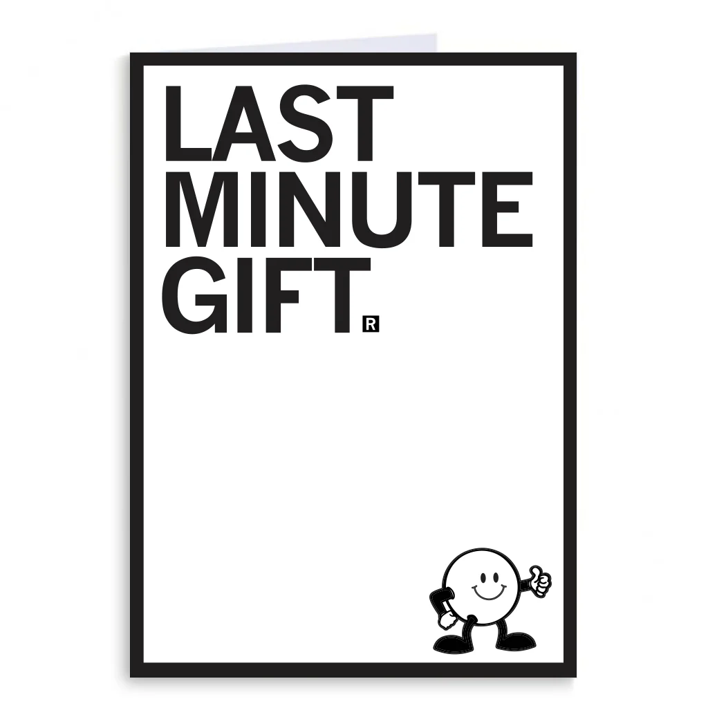 Last Minute Gift Greeting Card