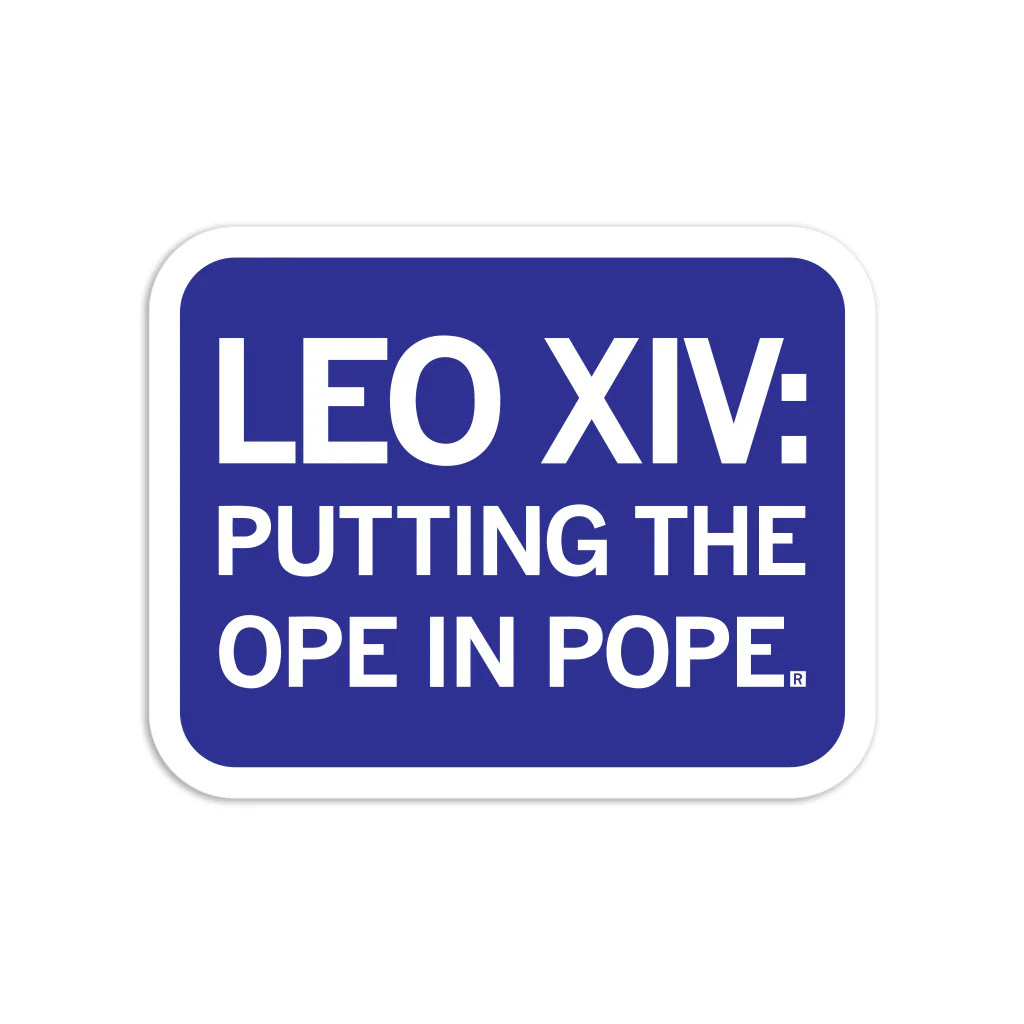 Leo XIV: Ope in Pope Die-Cut Sticker
