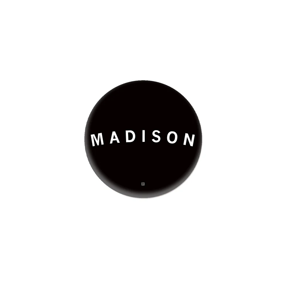 Madison Curved Logo 1" Button