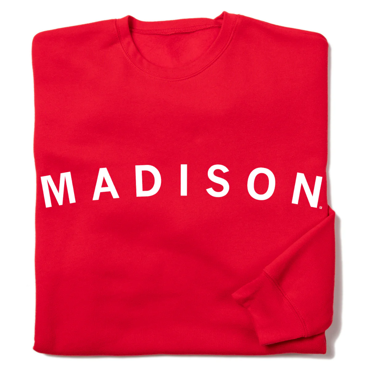 Madison Curved Logo Crew Sweatshirt