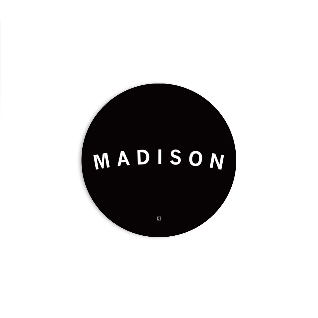 Madison Curved Logo Die-Cut Sticker