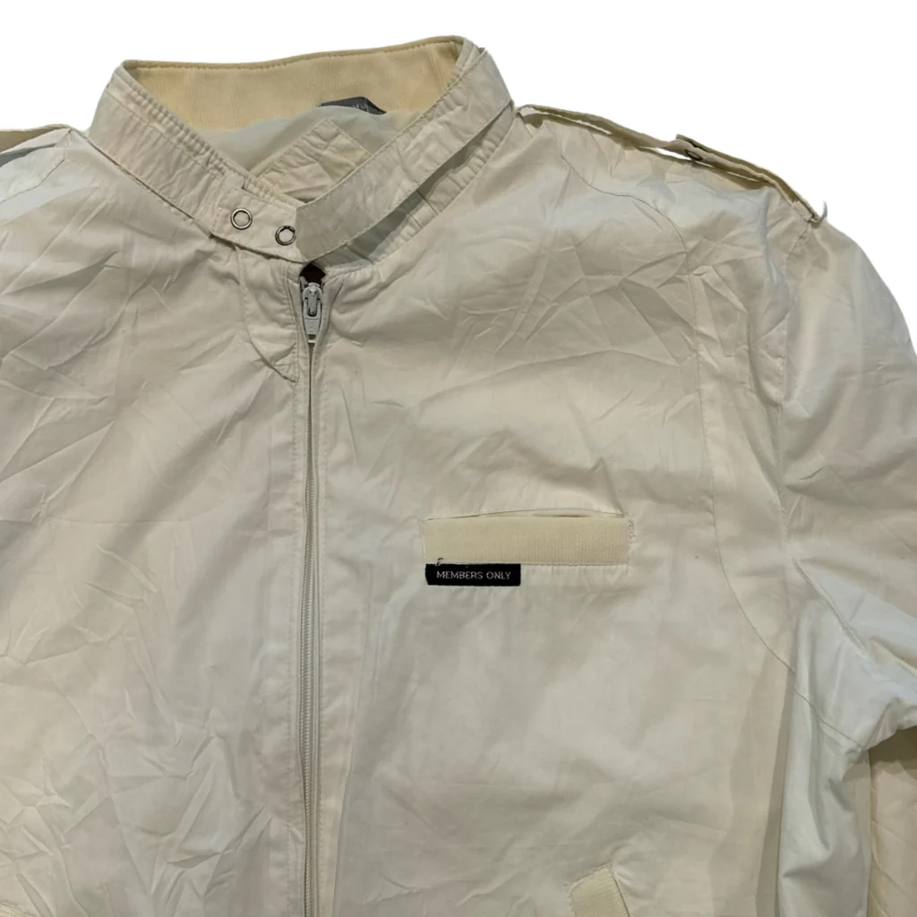 MEMBERS ONLY VINTAGE JACKET - CREAM - Image 3