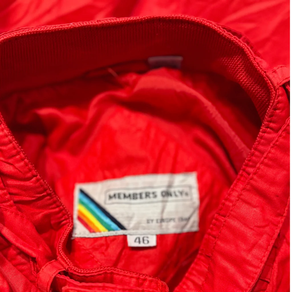 MEMBERS ONLY VINTAGE JACKET - RED - Image 3