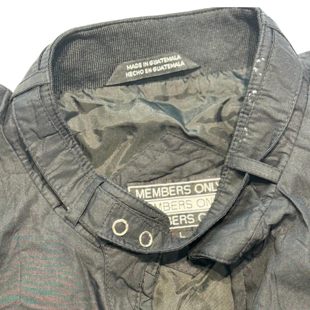 MEMBERS ONLY VINTAGE JACKET - BLACK 3 - Image 2