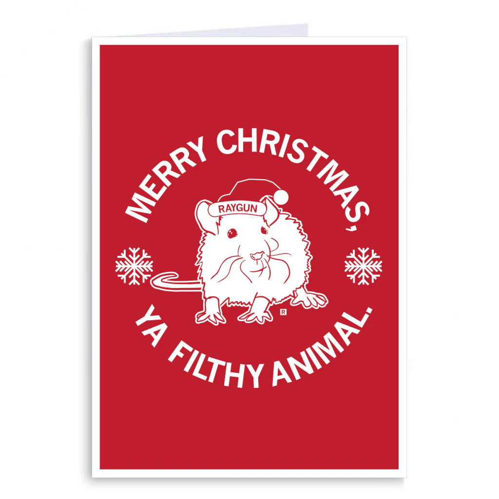 Merry Christmas Ya Filthy Animal Clark Greeting Card