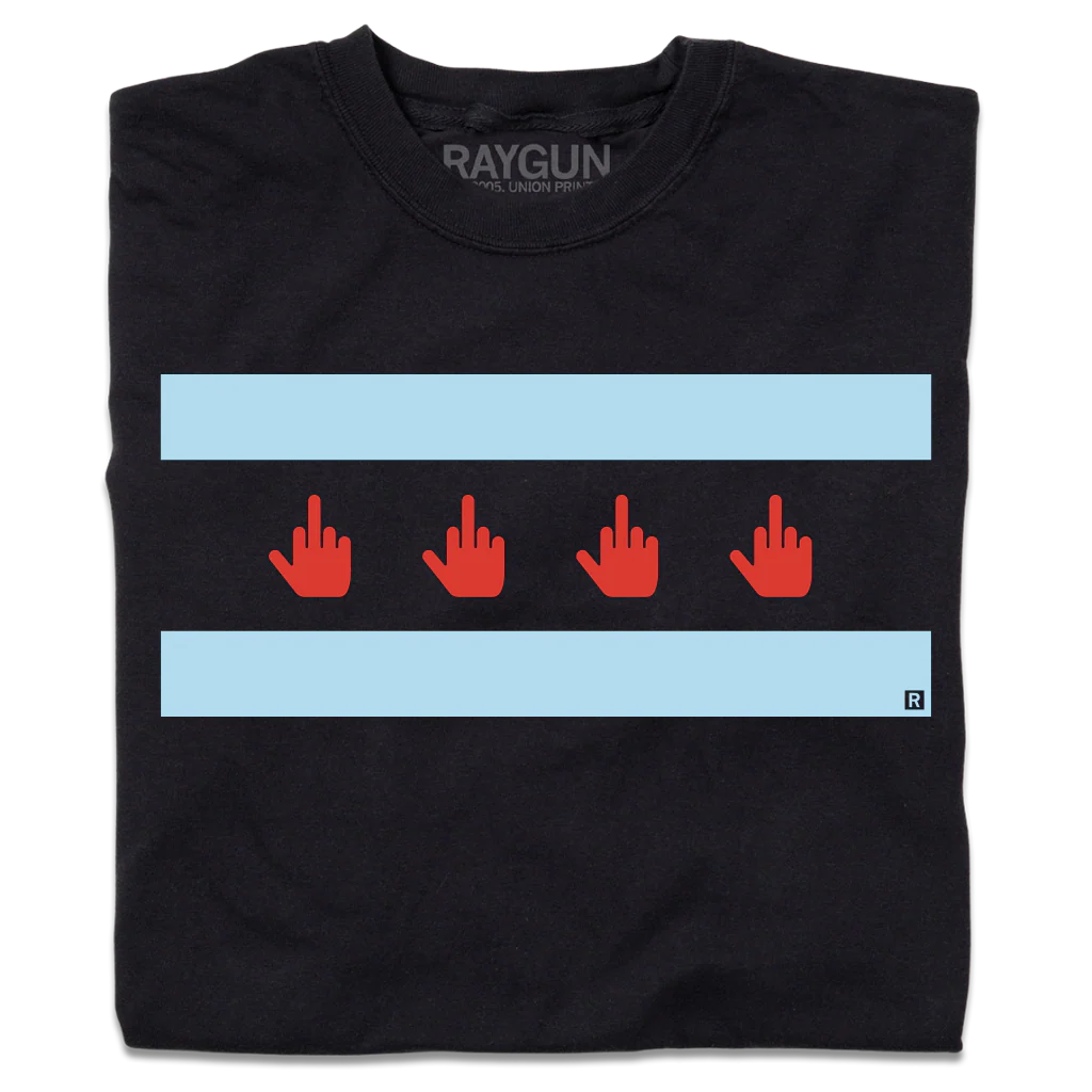 Middle Finger Chicago Flag