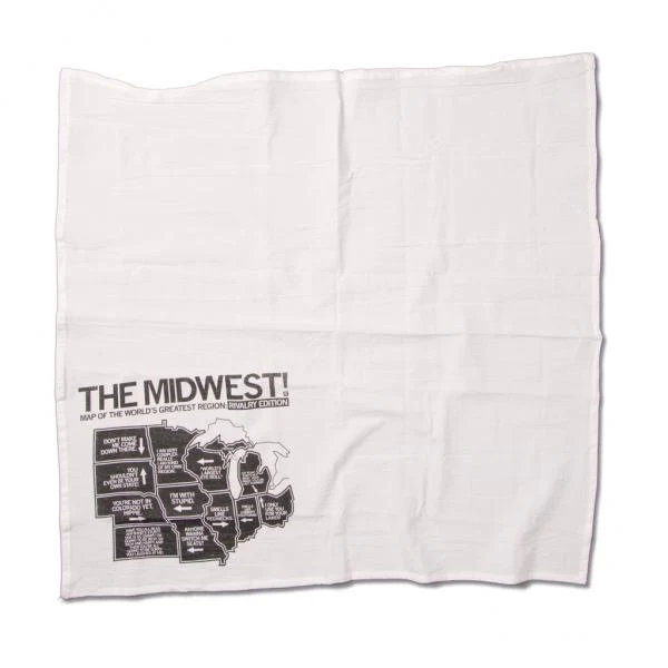 Midwest Rivalry Map Kitchen Towel - Image 3