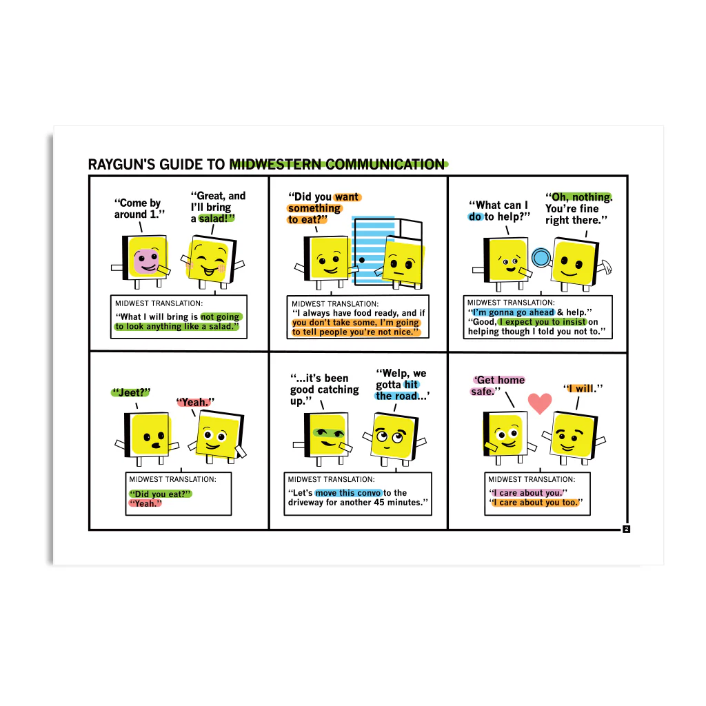 Midwestern Communication Green Postcard