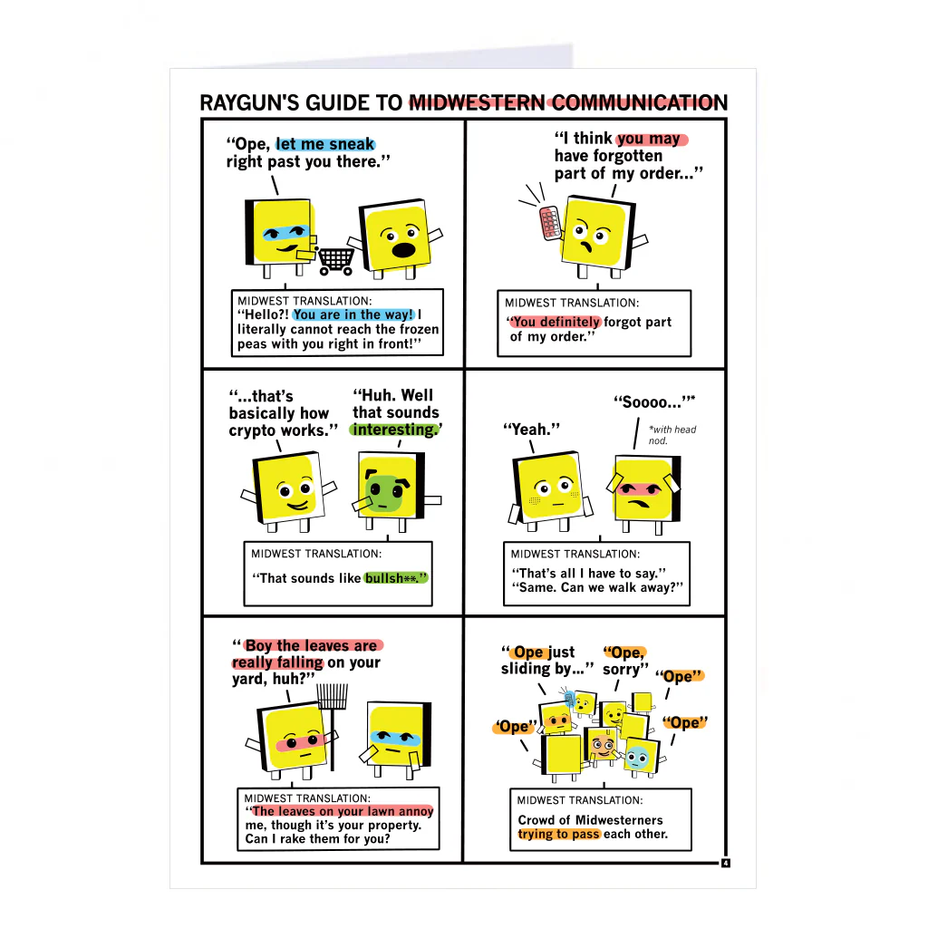 Midwestern Communication Red Greeting Card