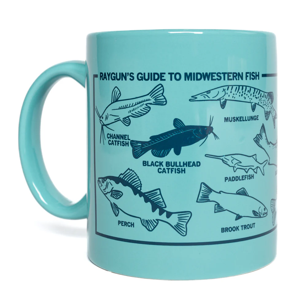 Midwestern Fish Mug - Aqua - Image 2