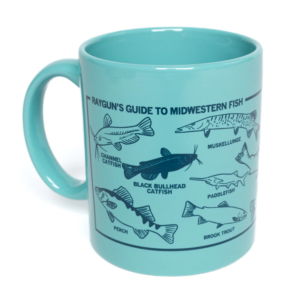 Midwestern Fish Mug - Aqua - Image 3