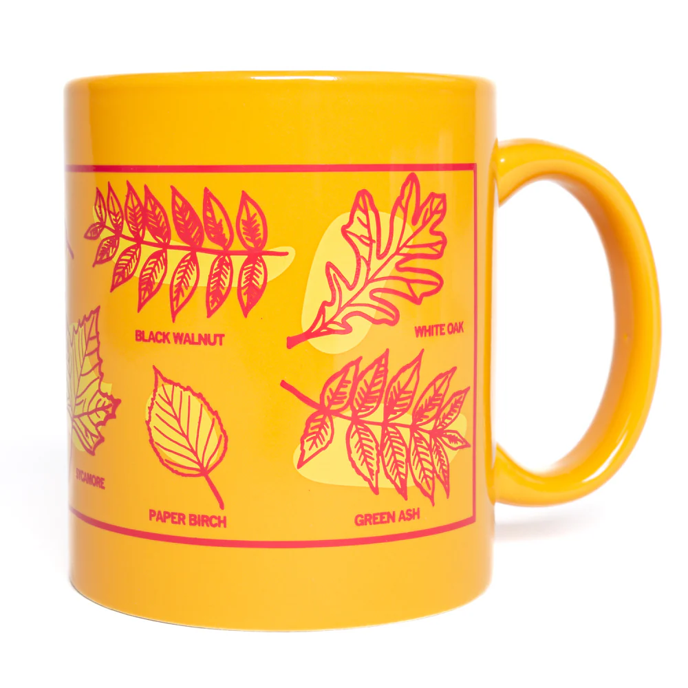 Midwestern Leaves Mug - Gold