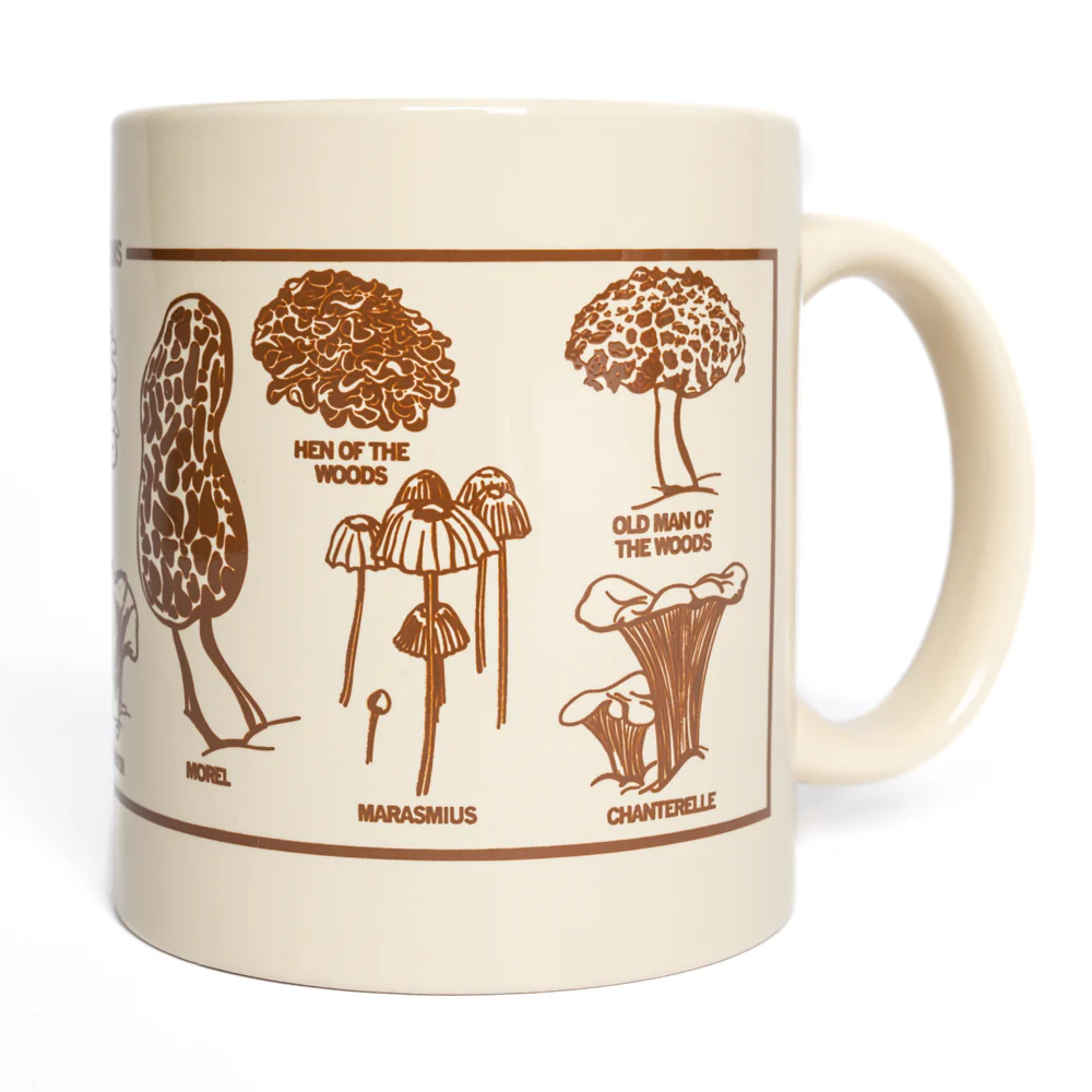 Midwestern Mushrooms Mug - Creme