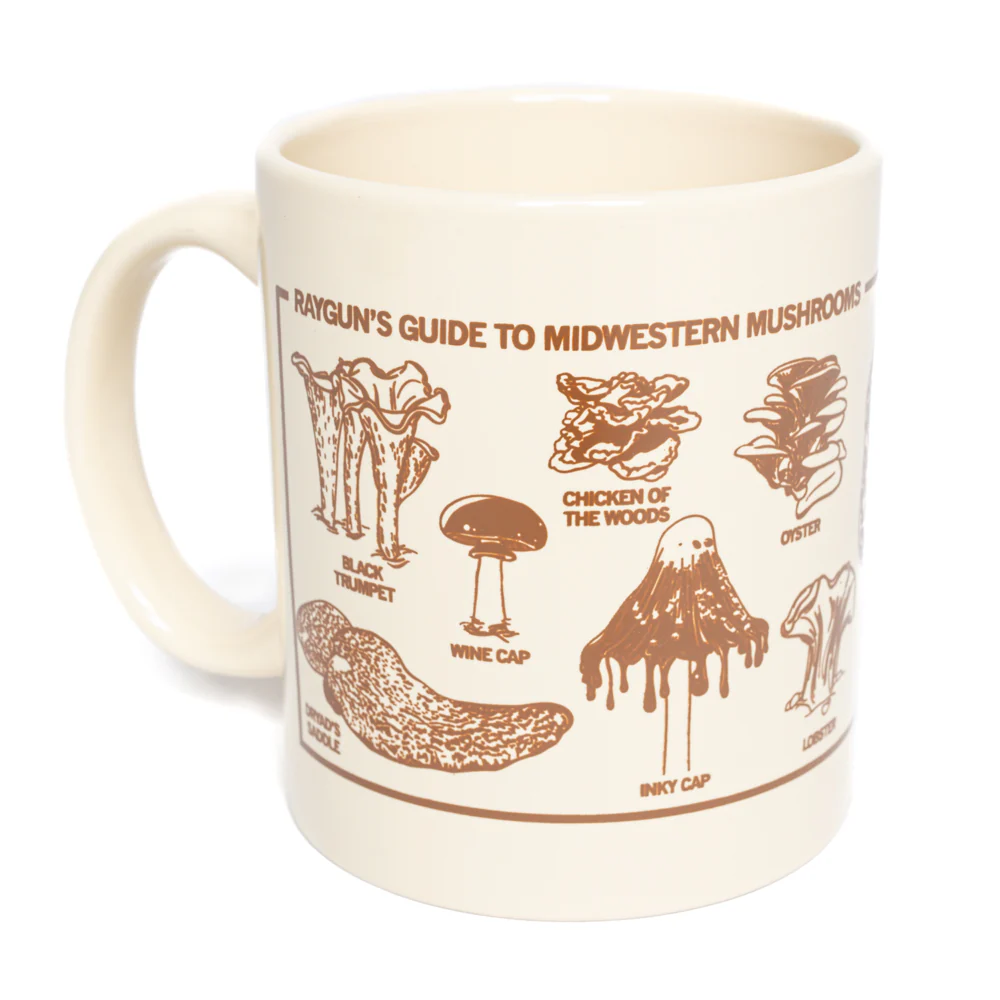Midwestern Mushrooms Mug - Creme - Image 3