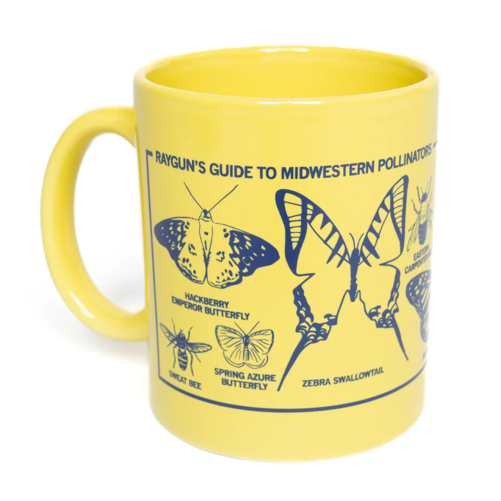 Midwestern Pollinators Mug - Yellow - Image 3