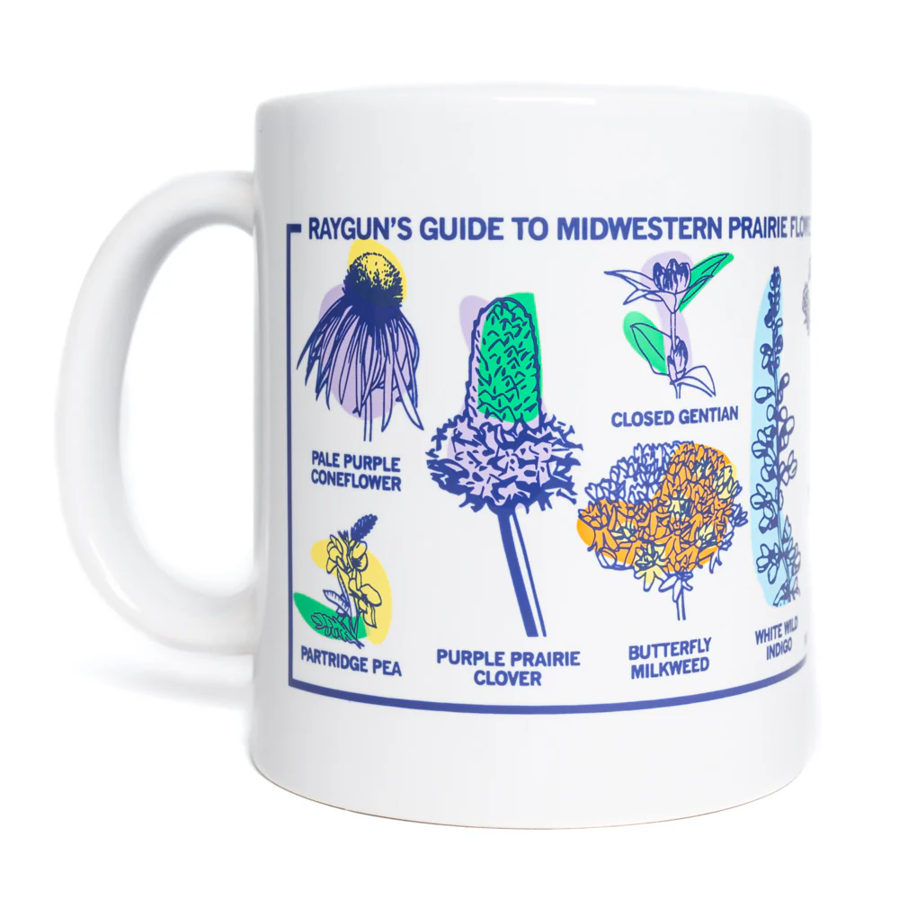 Midwestern Prairie Flowers Full Color Mug - White - Image 2