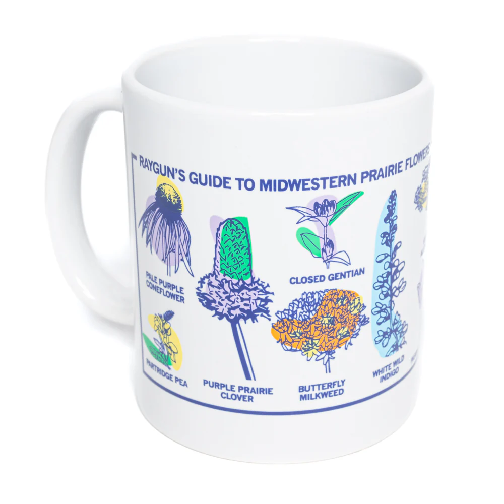 Midwestern Prairie Flowers Full Color Mug - White - Image 3