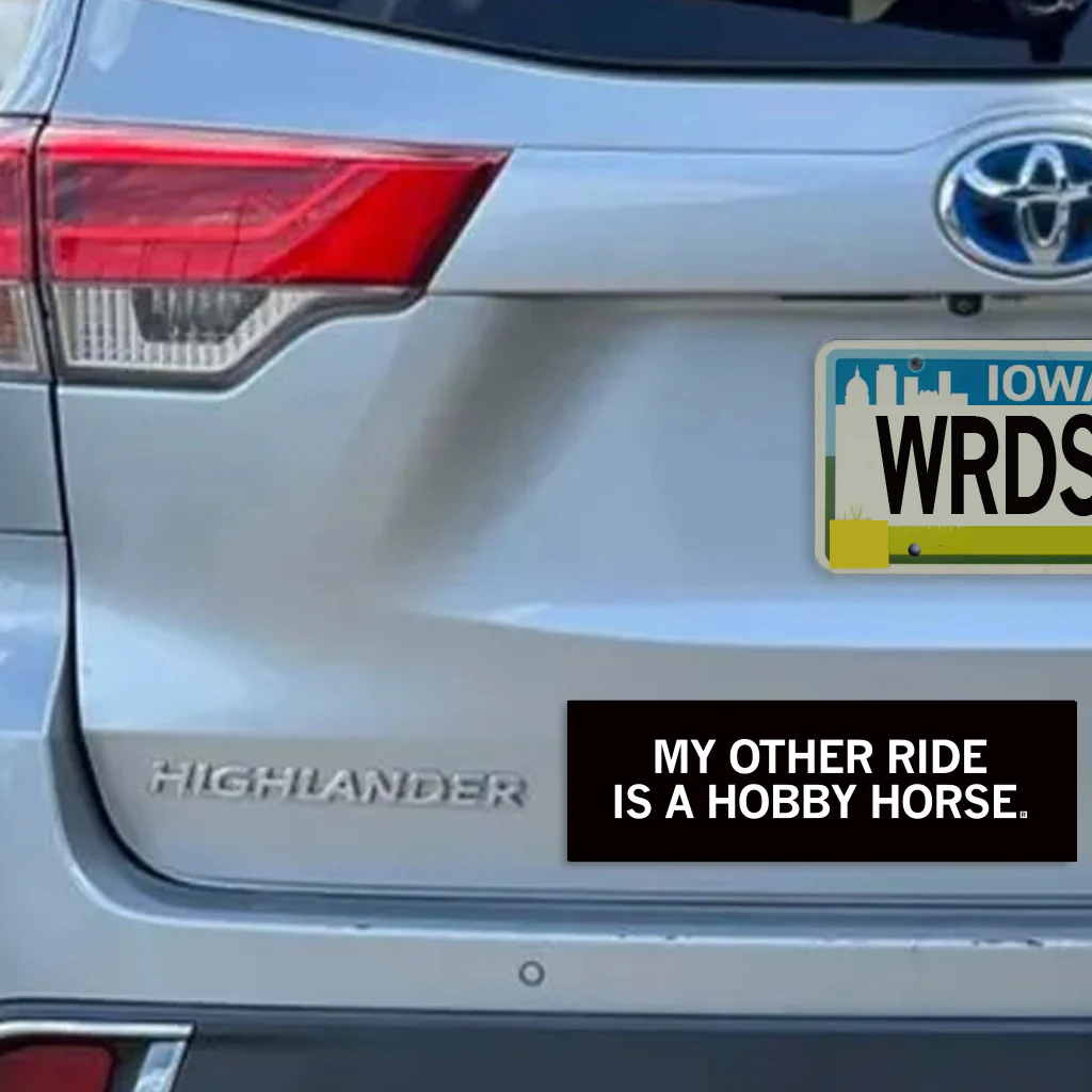 My Other Ride Is A Hobby Horse Bumper Sticker - Image 2