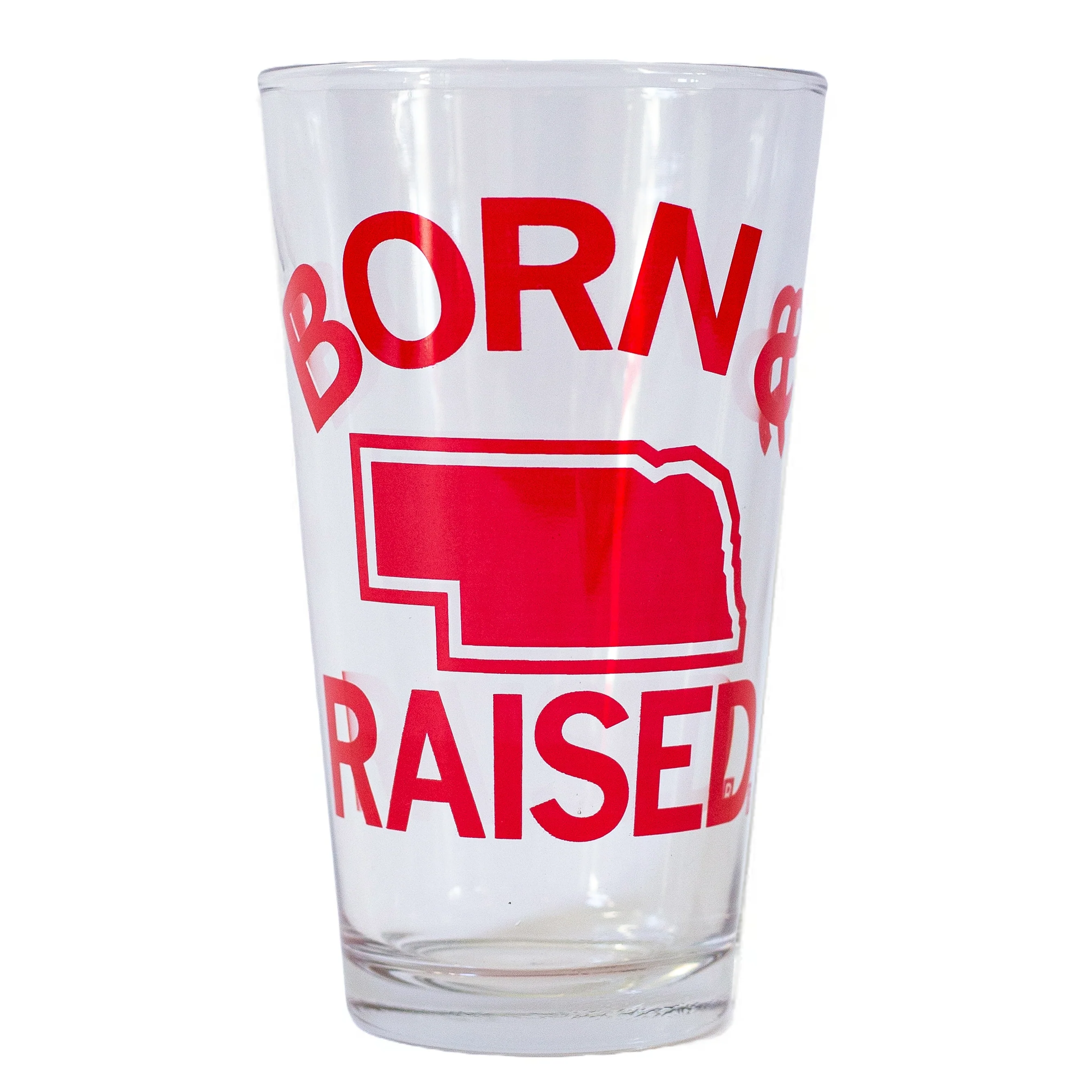 NE Born & Raised Pint Glass
