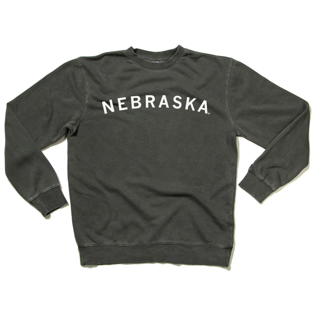 Nebraska Curved Logo Crew Sweatshirt - Image 2