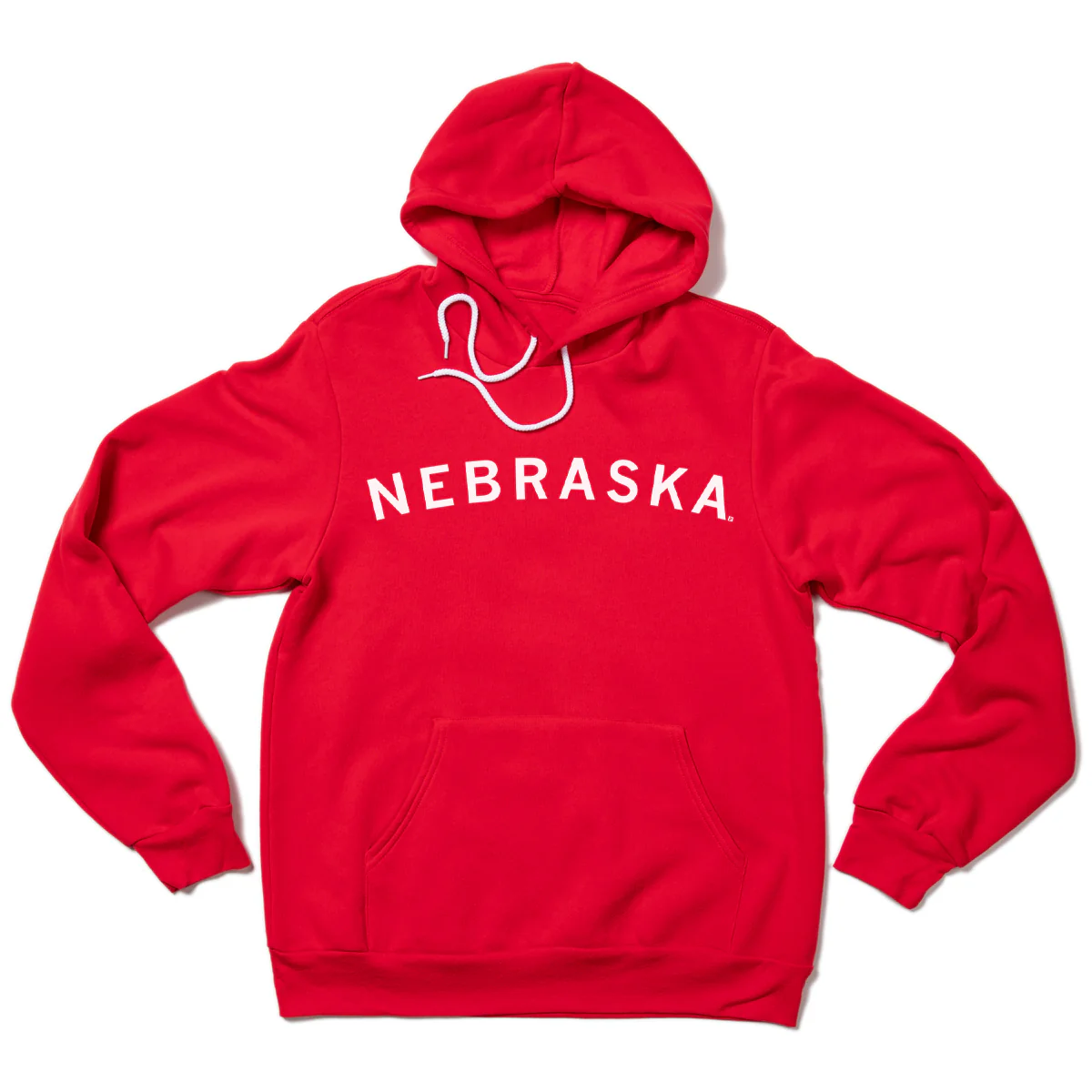 Nebraska Curved Logo Pullover Hoodie - Image 2