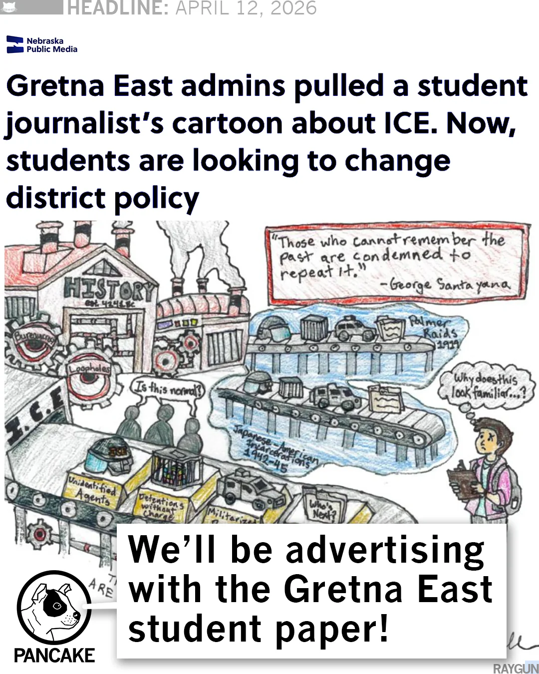 Nebraska Needs Student Journalists Grey - Image 3