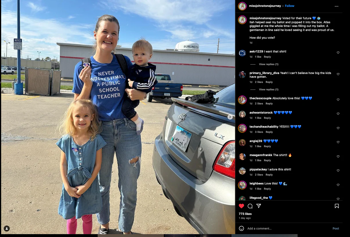 Never Underestimate a Public School Teacher Blue - Image 4