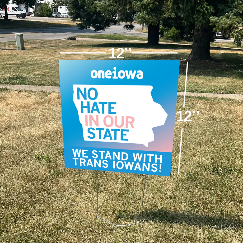 No Hate In Our State Yard Sign - Image 2