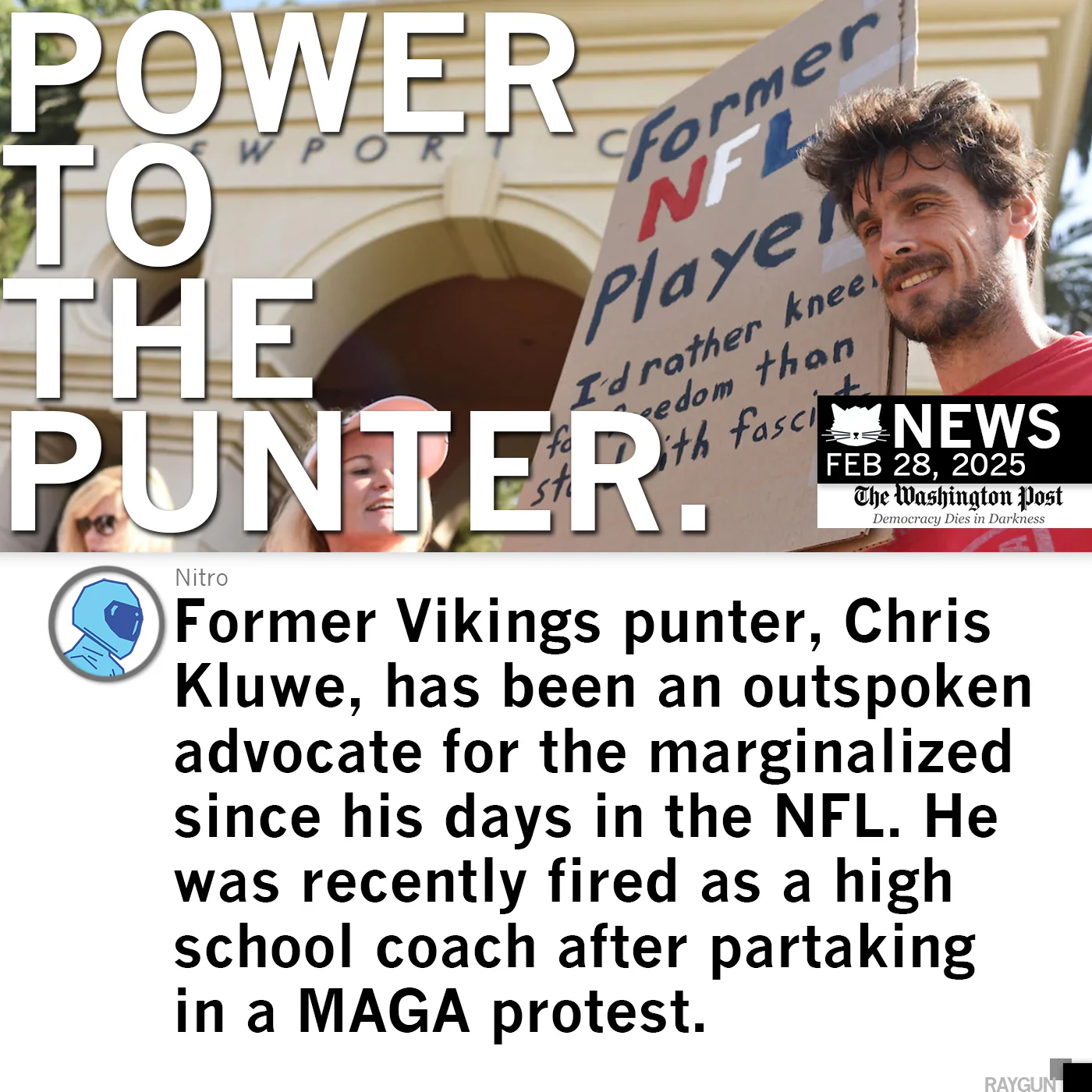 No Kings No Tyrants Chris Kluwe Purple - Image 3