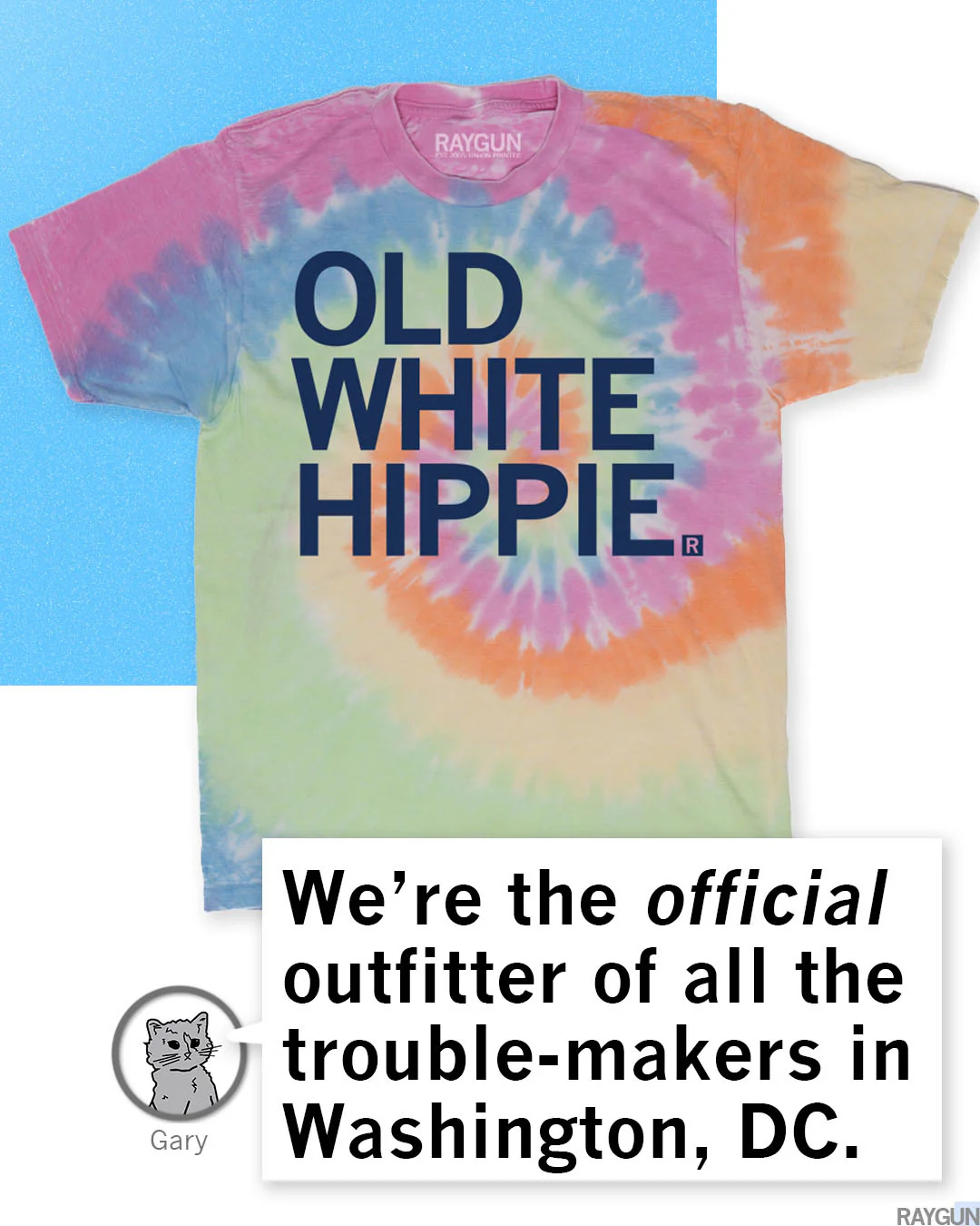 Old White Hippie Tie Dye - Image 4
