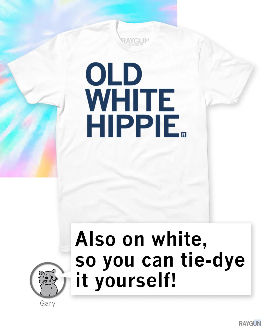 Old White Hippie Tie Dye - Image 5