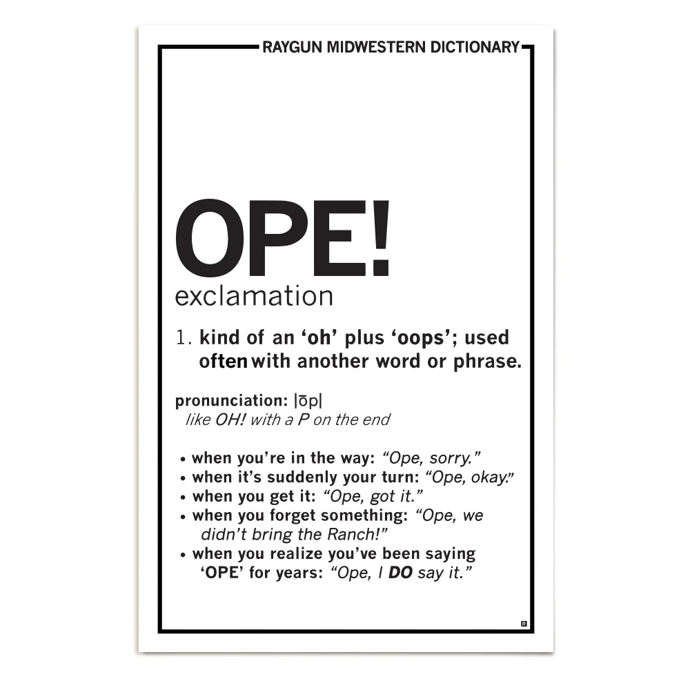 Ope Definition Poster