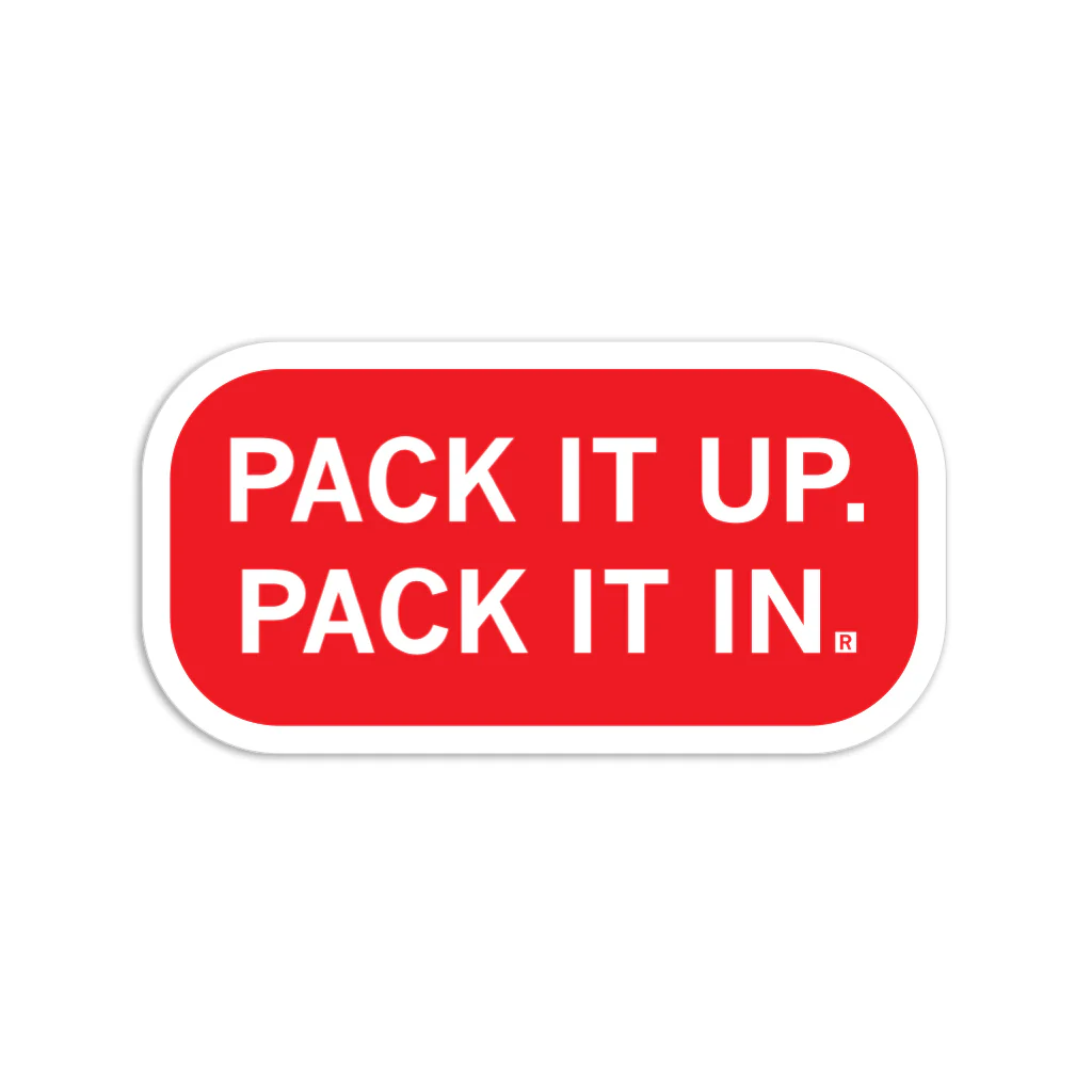 Pack It Up Red Die-Cut Sticker