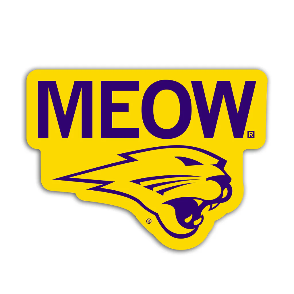 Panthers Meow Die-Cut Sticker