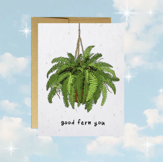 Party Mountain: Good Fern You Plantable Greeting Card - Image 2