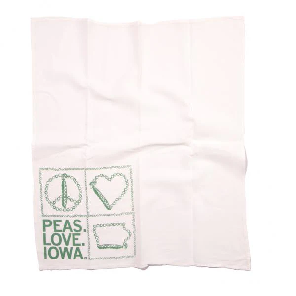 Peas, Love, Iowa Kitchen Towel - Image 3