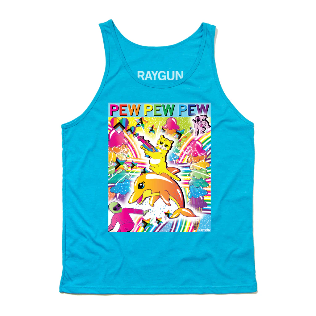 Pew Pew Pew Full Color Tank Top - Image 2