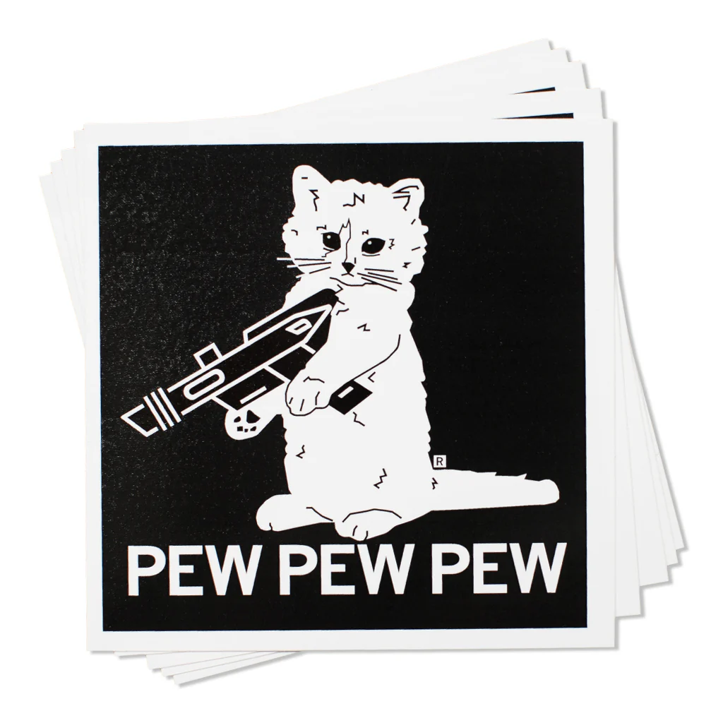 Pew Pew Pew Sticker