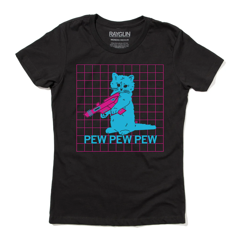 Pew Pew Pew Vaporwave Black - Image 3