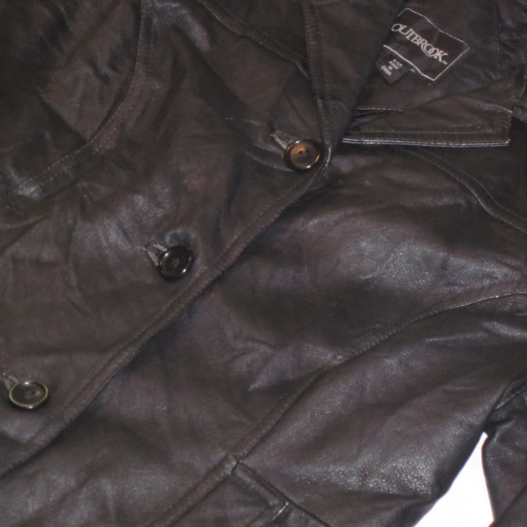OUTBROOK LEATHER BLAZER VINTAGE JACKET - Image 3