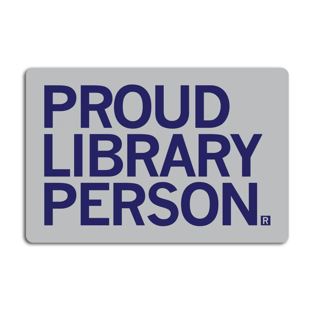 Proud Library Person Sticker