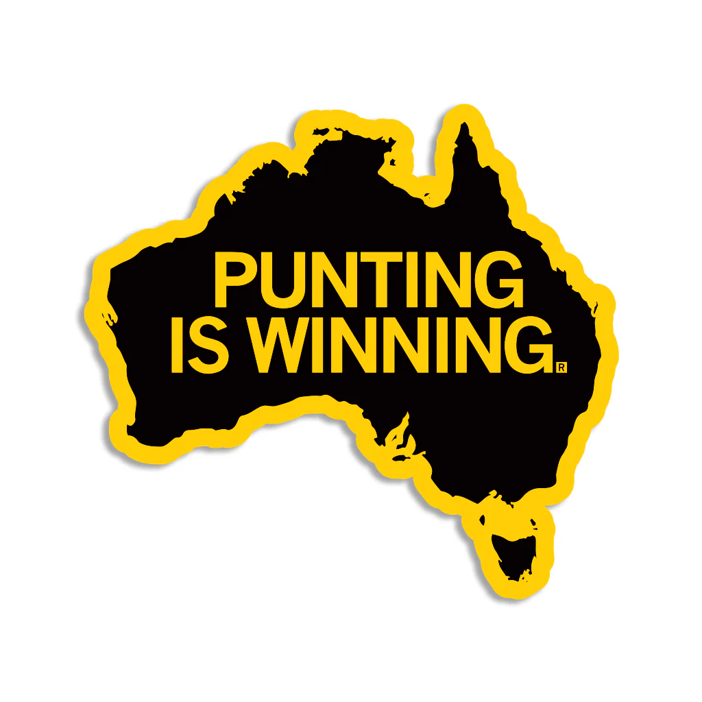 Punting is Winning Die-Cut Sticker