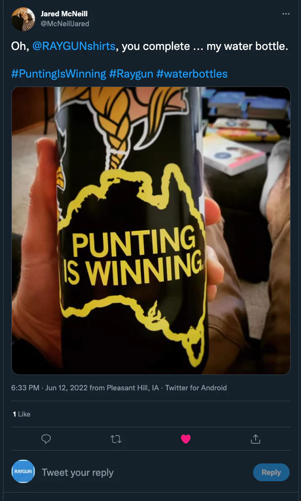 Punting is Winning Die-Cut Sticker - Image 2