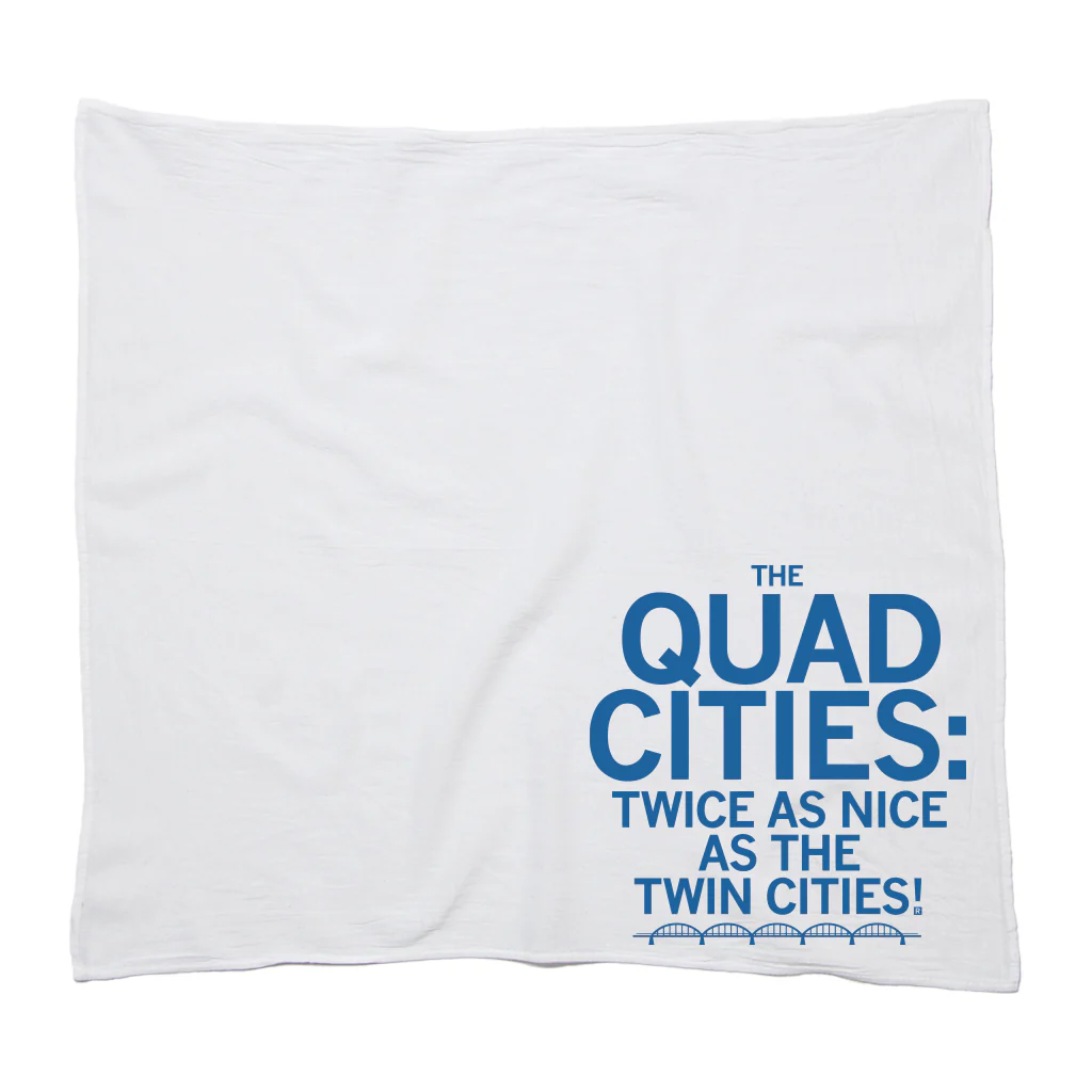Quad Cities: Twice as Nice Bridge Kitchen Towel - Image 3