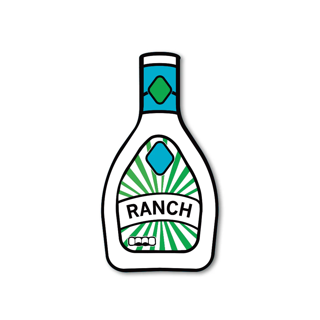 Ranch Bottle Die-Cut Sticker