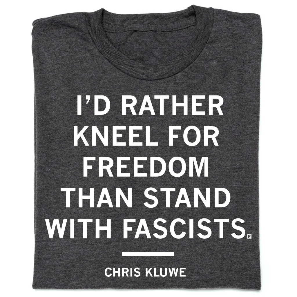 Rather Kneel for Freedom Chris Kluwe Charcoal