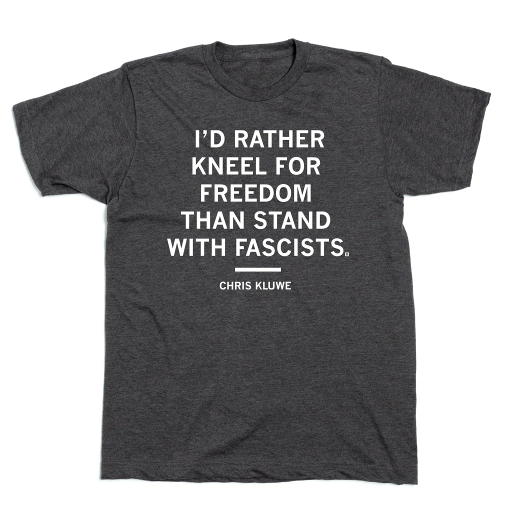 Rather Kneel for Freedom Chris Kluwe Charcoal - Image 2