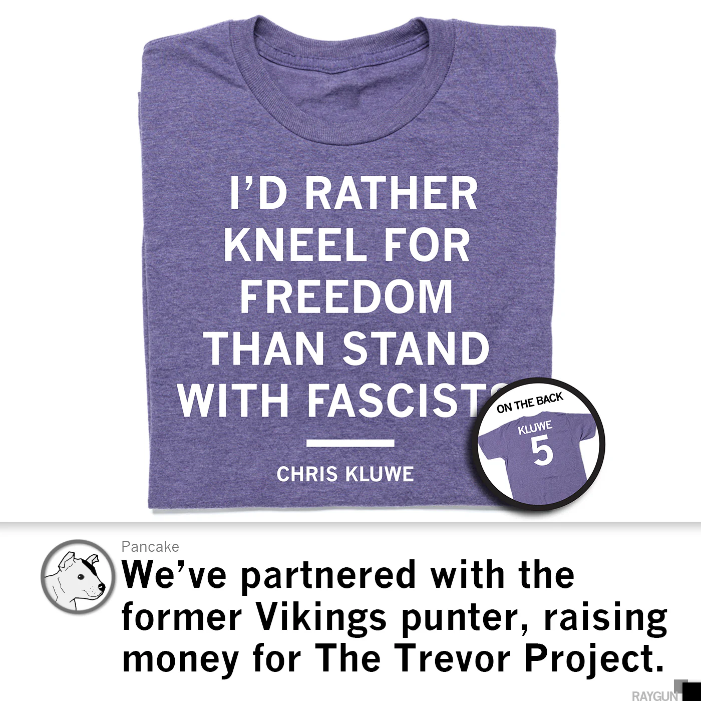 Rather Kneel for Freedom Chris Kluwe Purple - Image 4