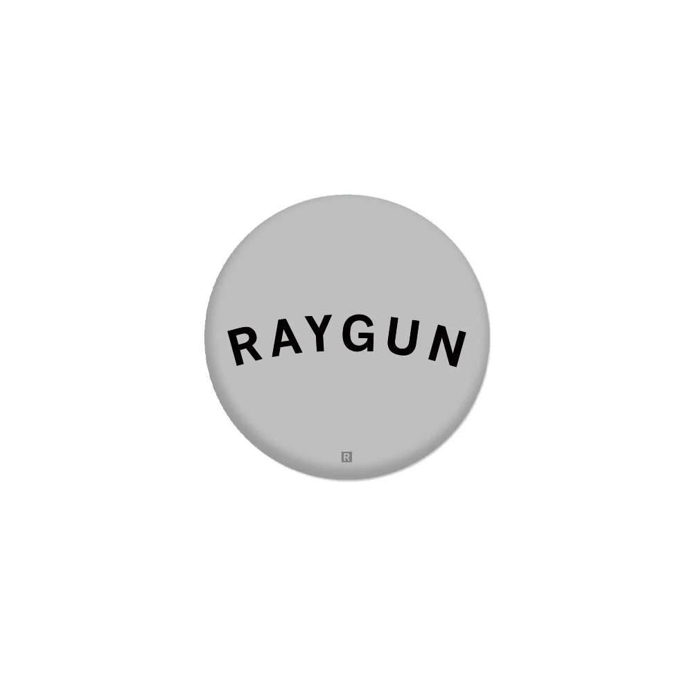 RAYGUN Text Logo 1" Button