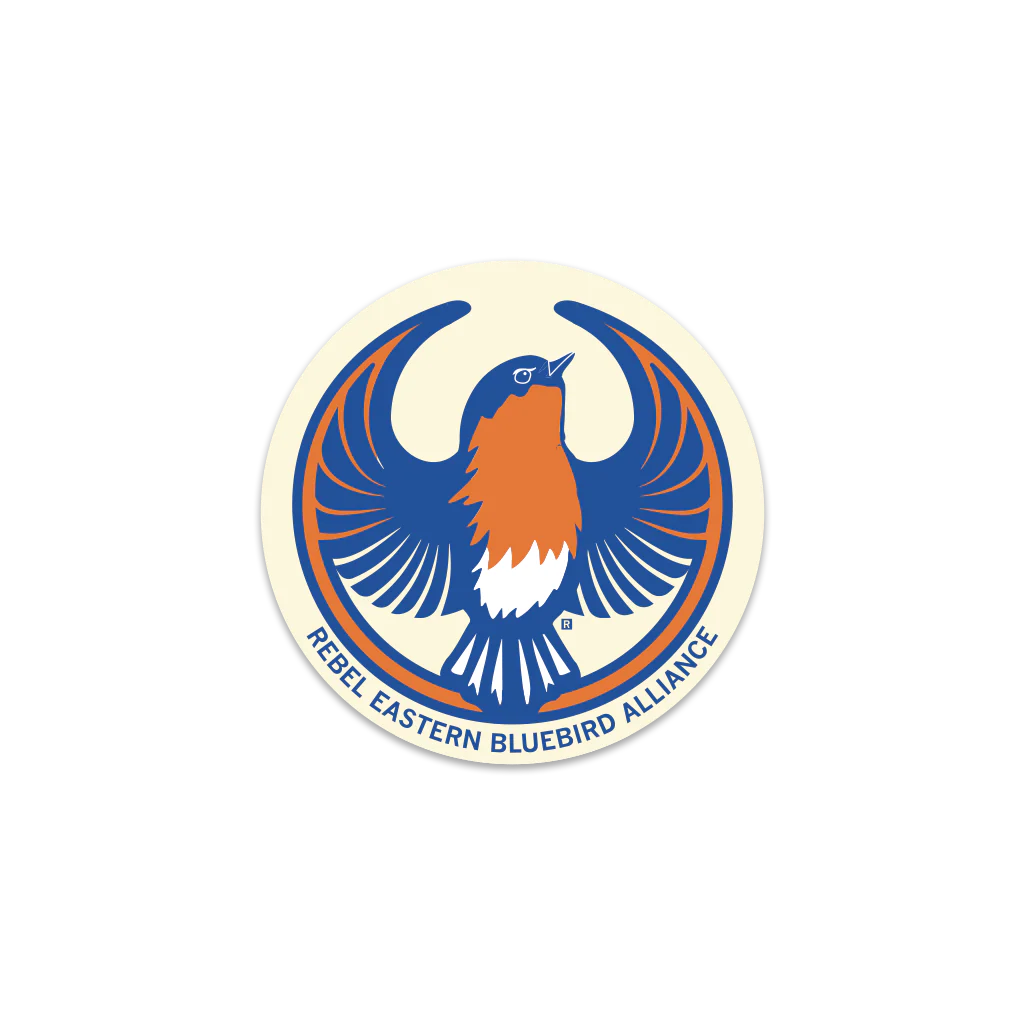 Rebel Eastern Bluebird Alliance Circle Sticker